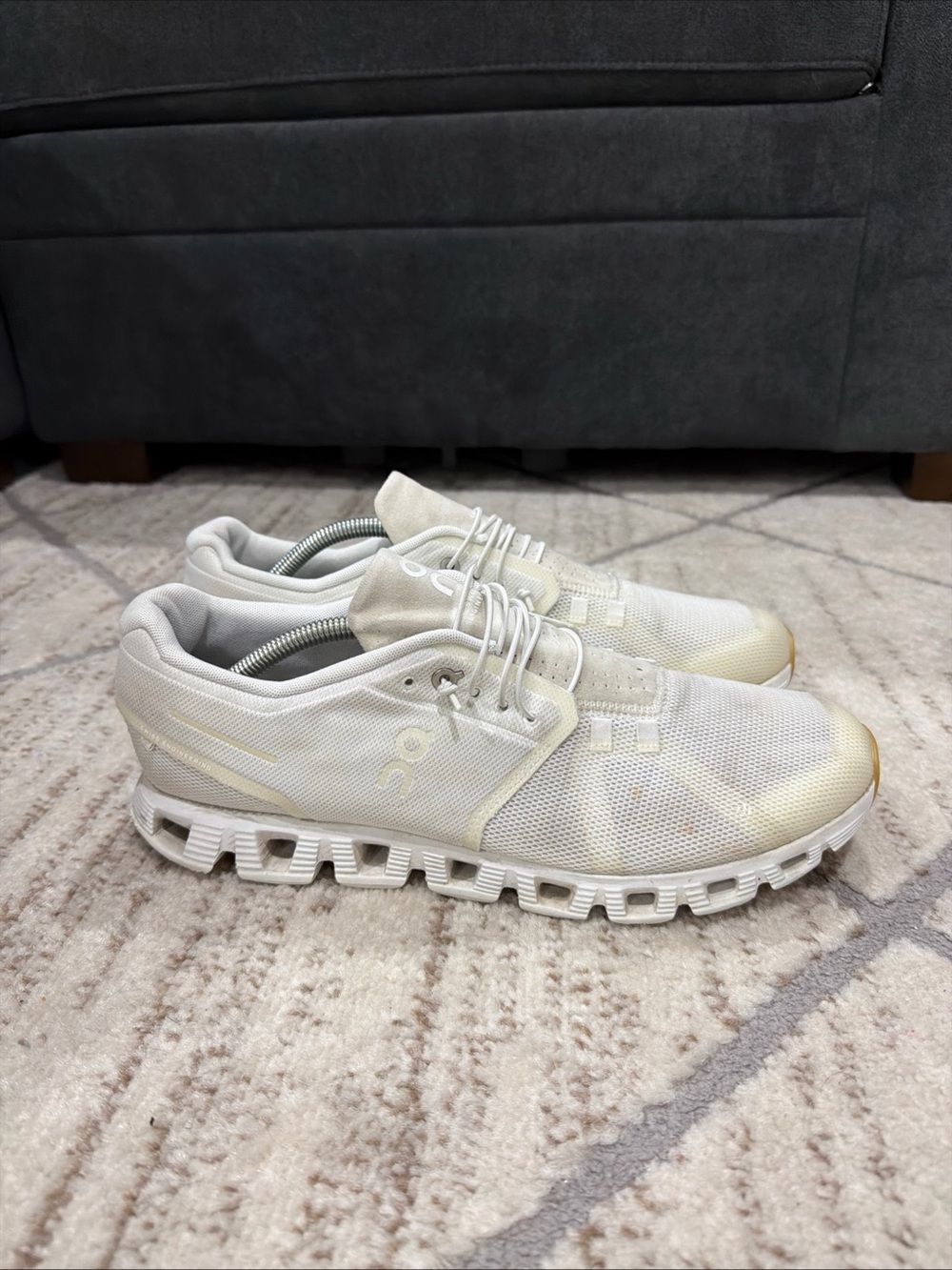 On Running Trainers Men’s Size 11.5 Cloud Undyed White Swiss Gym Shoes 88.98533